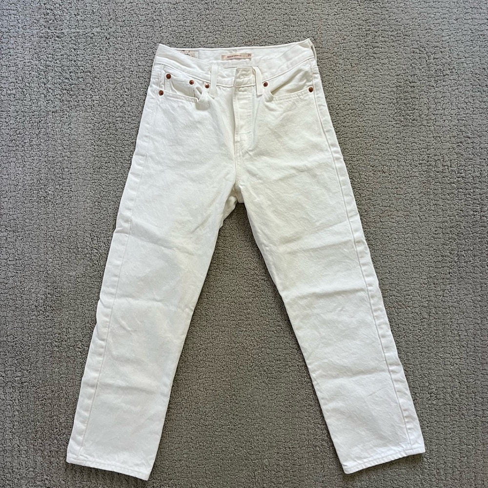 Classic White Women's Jeans - Picture 2 of 8